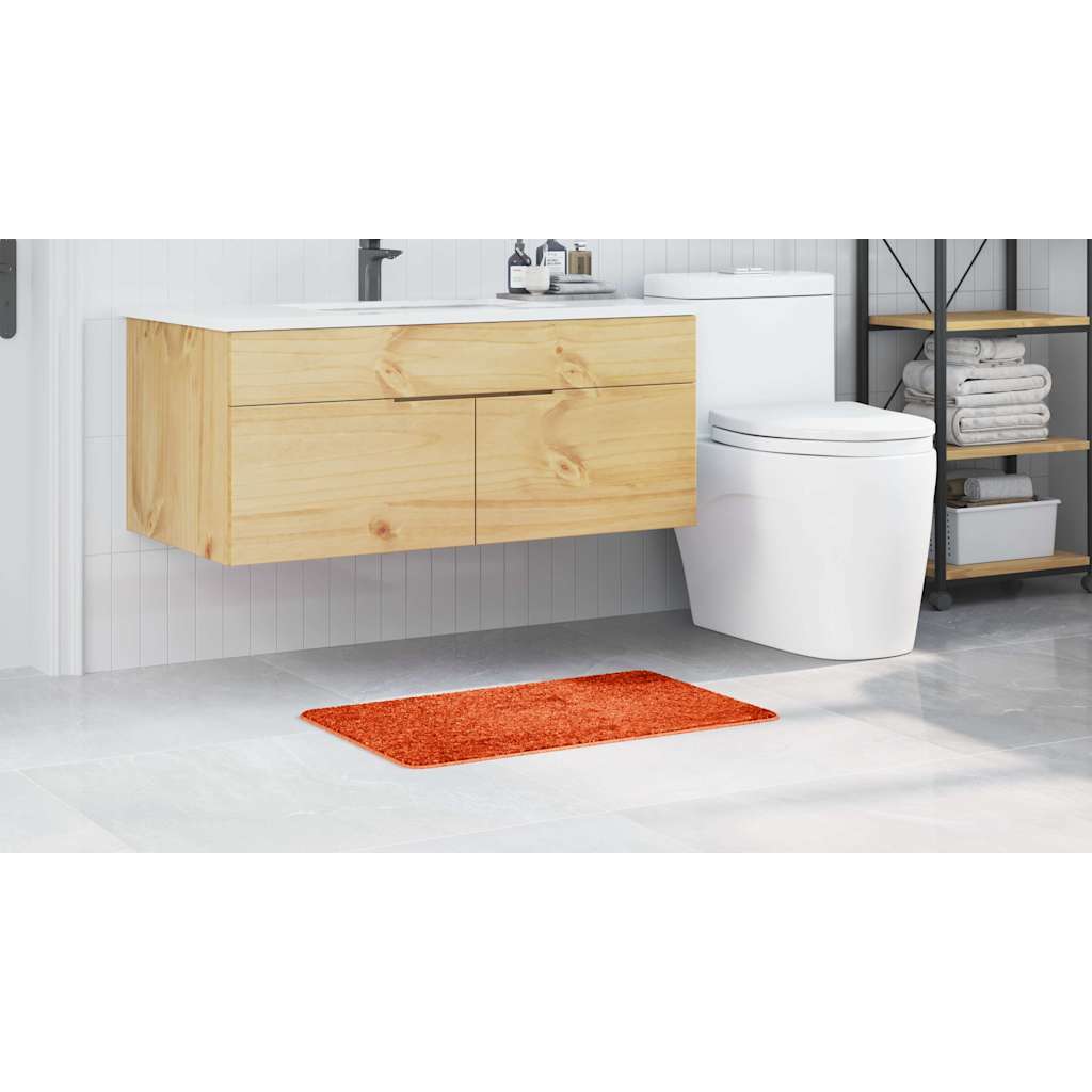 Tapis de bain antidérapant orange 50 x 80 cm PP