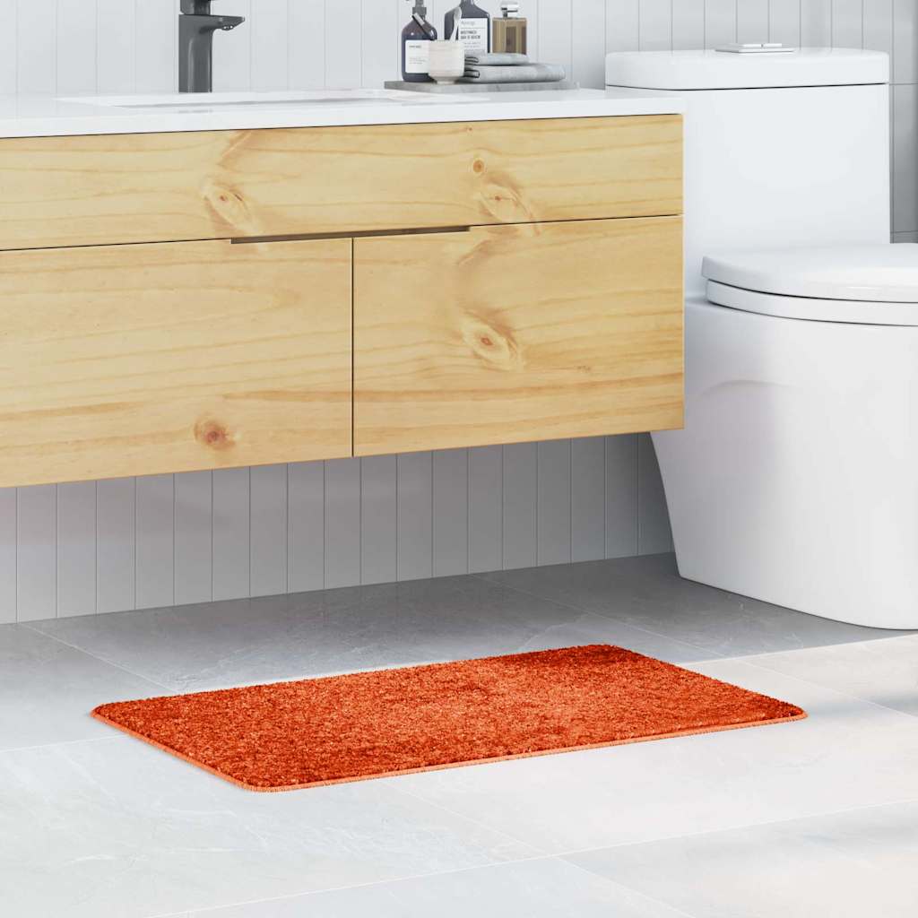 Tapis de bain antidérapant orange 50 x 80 cm PP