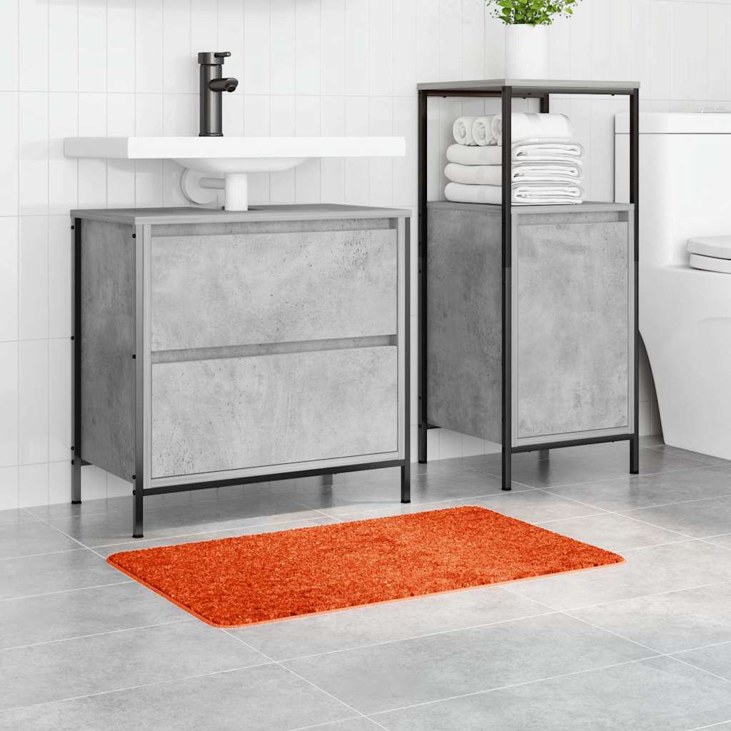 Tapis de bain antidérapant orange 50 x 80 cm PP