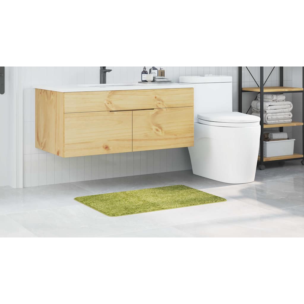 Tapis de bain antidérapant vert 60 x 90 cm PP
