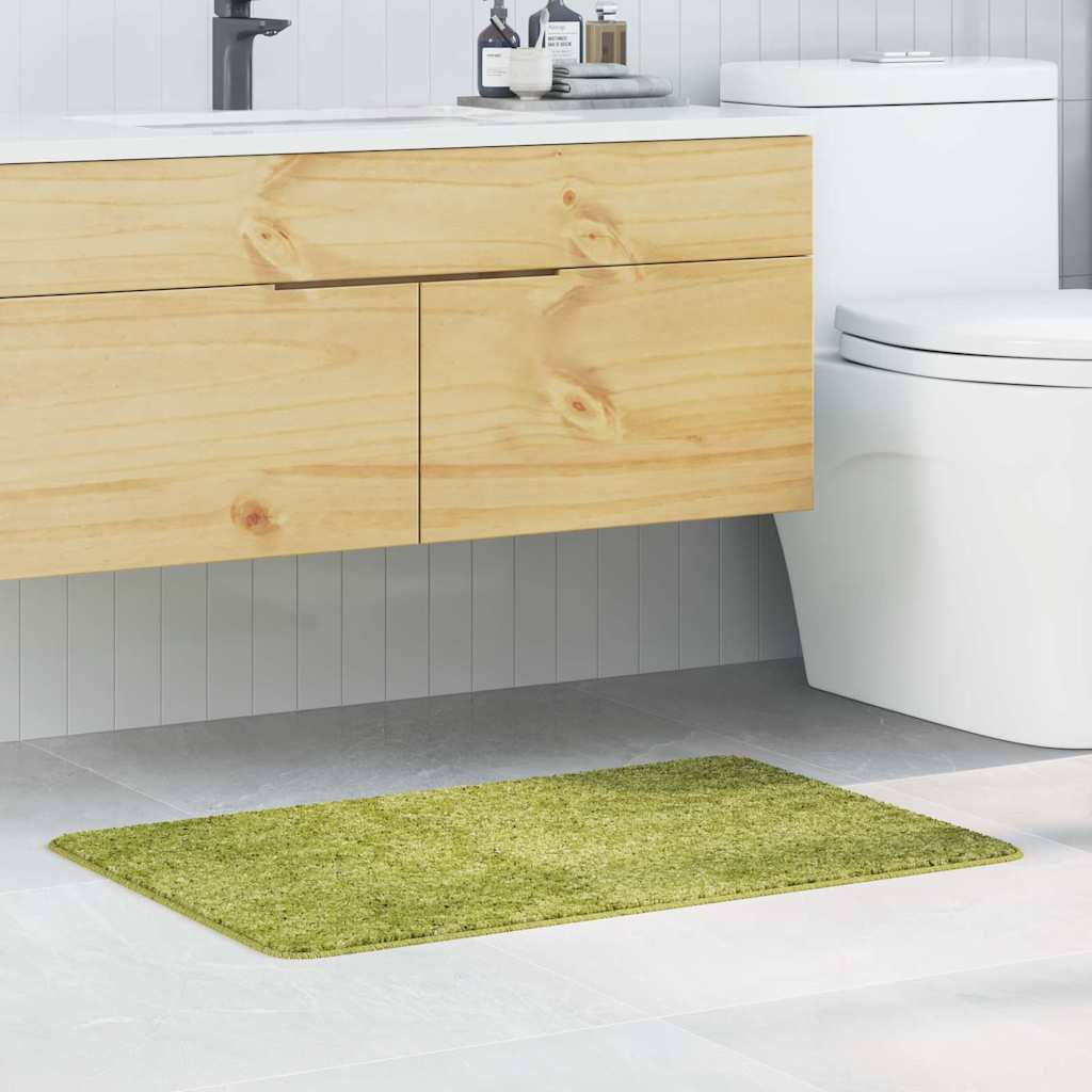 Tapis de bain antidérapant vert 60 x 90 cm PP