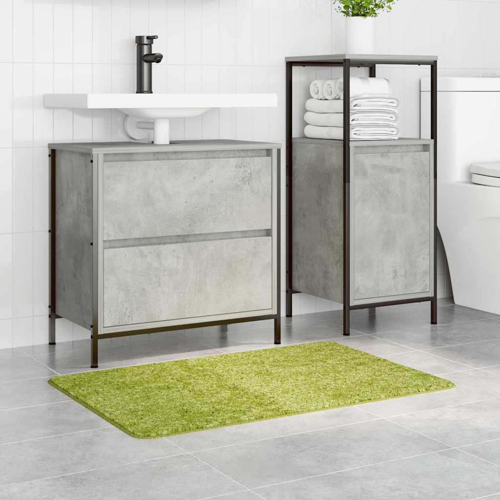 Tapis de bain antidérapant vert 60 x 90 cm PP
