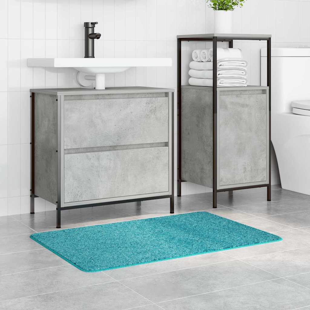 Rutschfeste Badmatte Türkis 60 x 90 cm PP