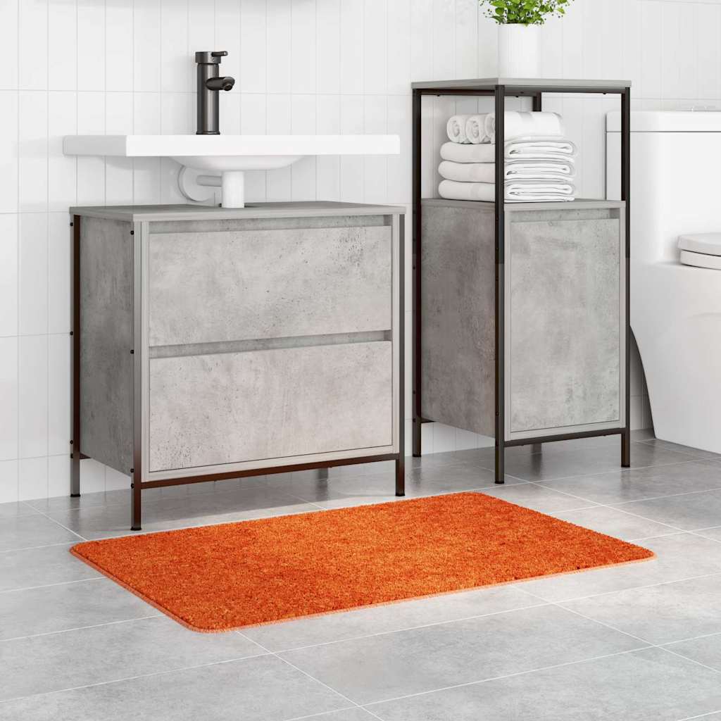 Tapis de bain antidérapant orange 60 x 90 cm PP