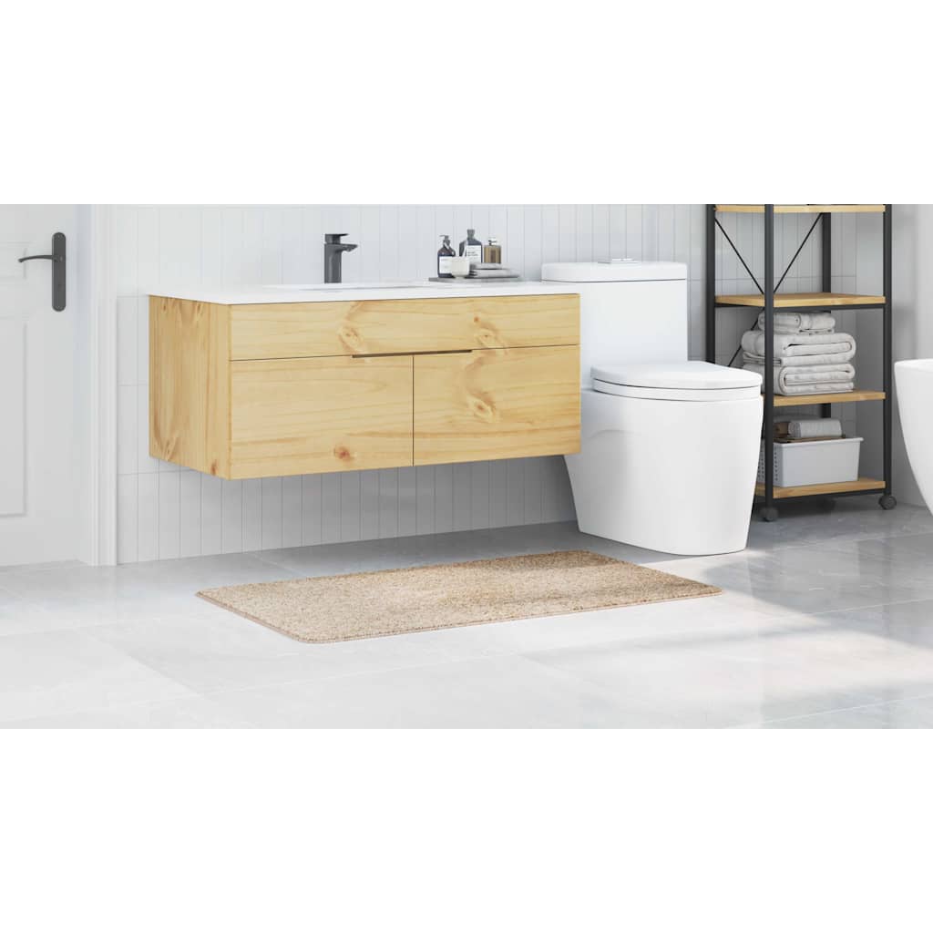 Tapis de bain antidérapant Crème 70 x 120 cm PP