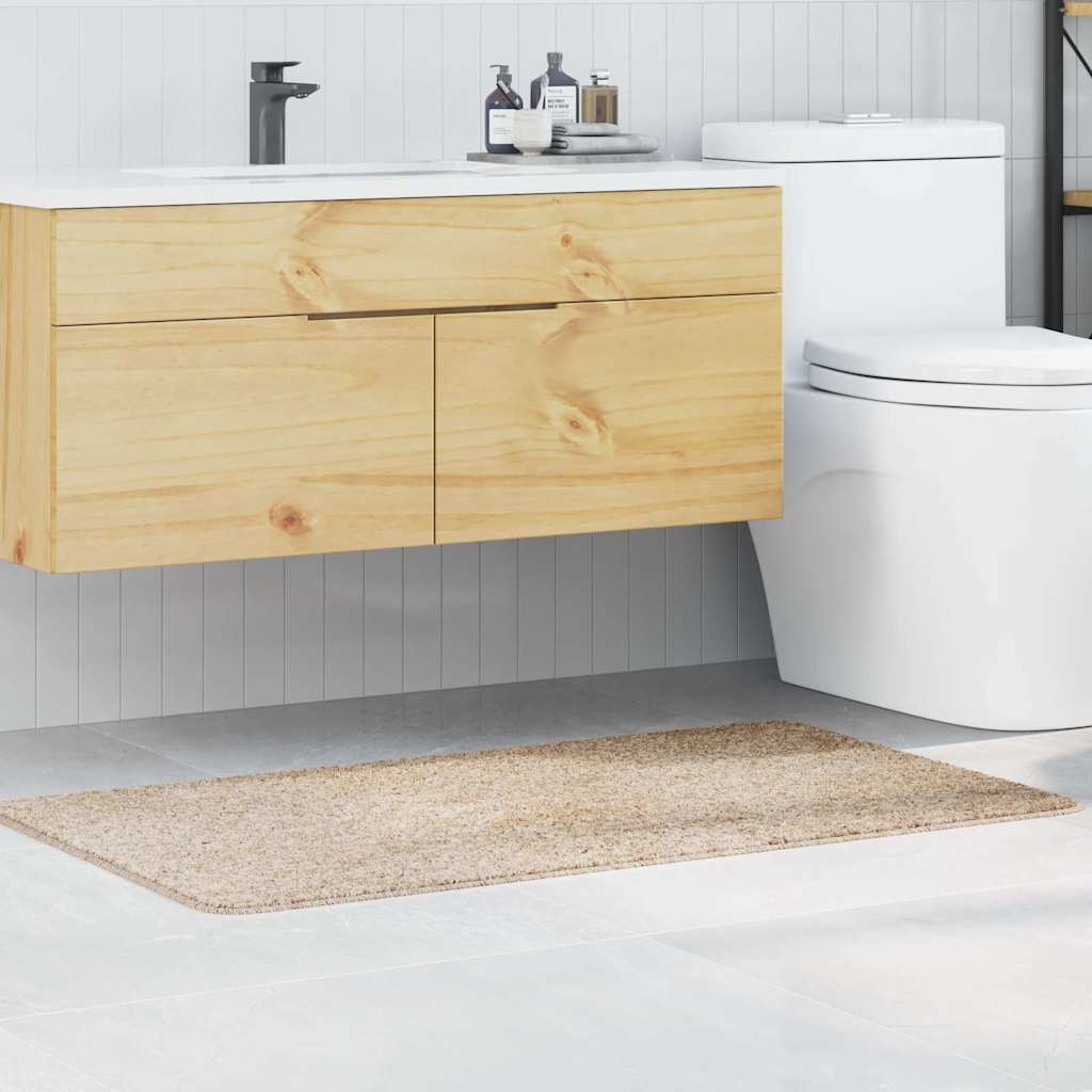 Tapis de bain antidérapant Crème 70 x 120 cm PP