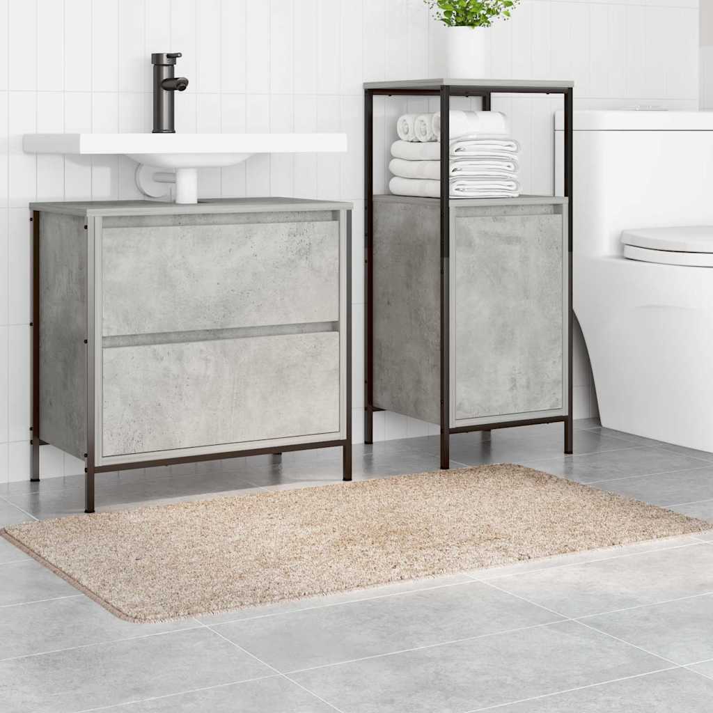 Tapis de bain antidérapant Crème 70 x 120 cm PP