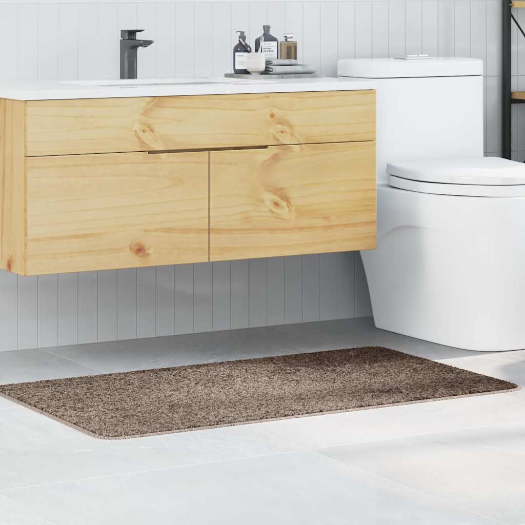 Rutschfeste Badmatte Braun 70 x 120 cm PP
