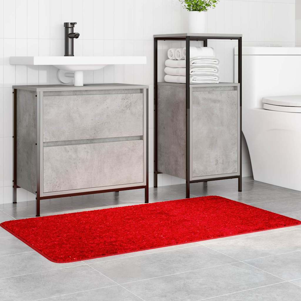Tapis de bain antidérapant rouge 70 x 120 cm PP