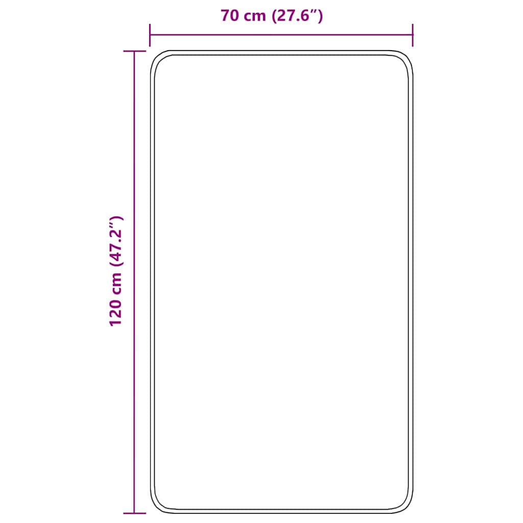 Tapis de bain antidérapant Vert 70 x 120 cm PP