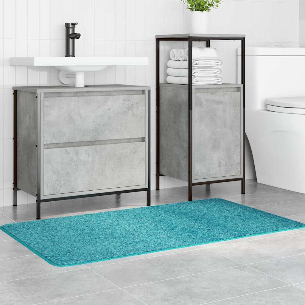 Tapis de bain antidérapant Turquoise 70 x 120 cm PP