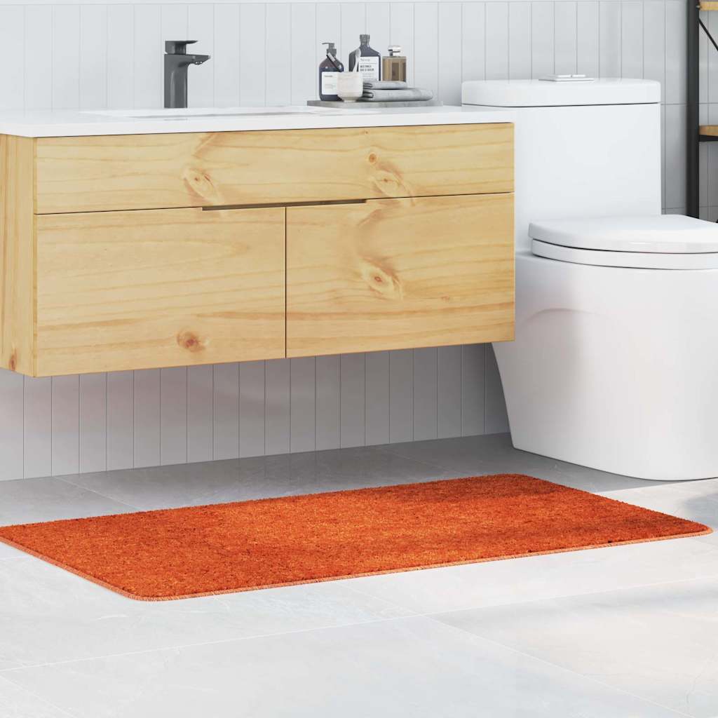 Tapis de bain antidérapant orange 70 x 120 cm PP