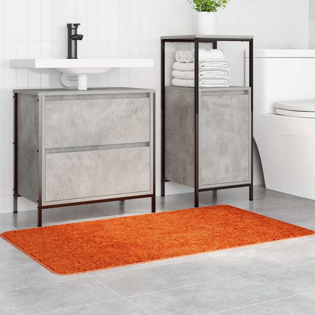 Tapis de bain antidérapant orange 70 x 120 cm PP