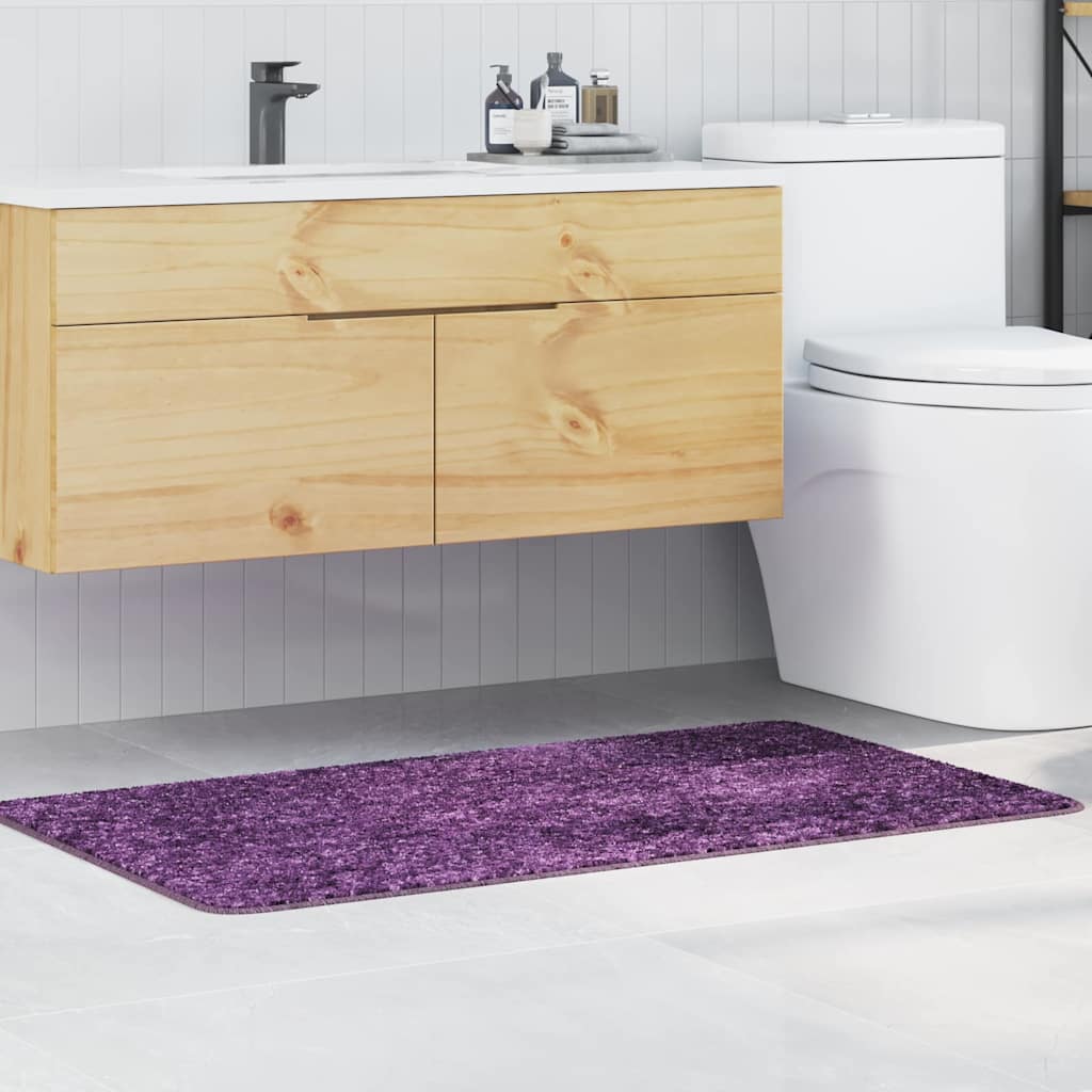 Tapis de bain antidérapant violet 70 x 120 cm PP