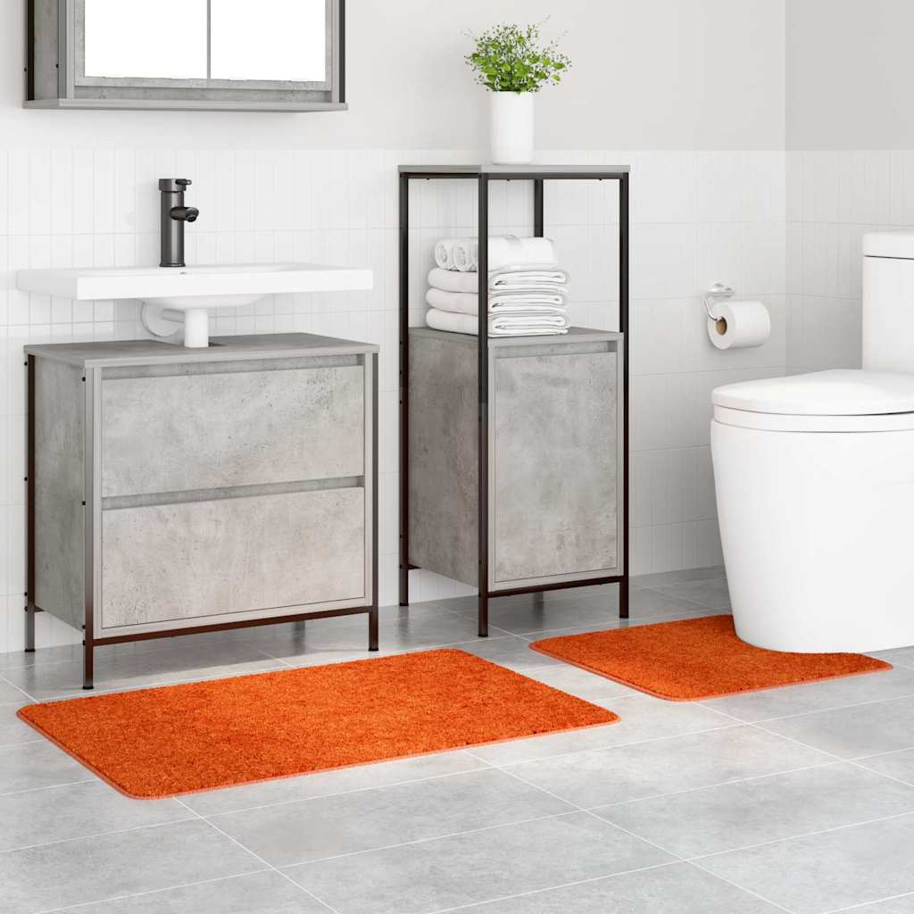 Anti-Rutsch Badematten-Set 2 pcs Orange PP