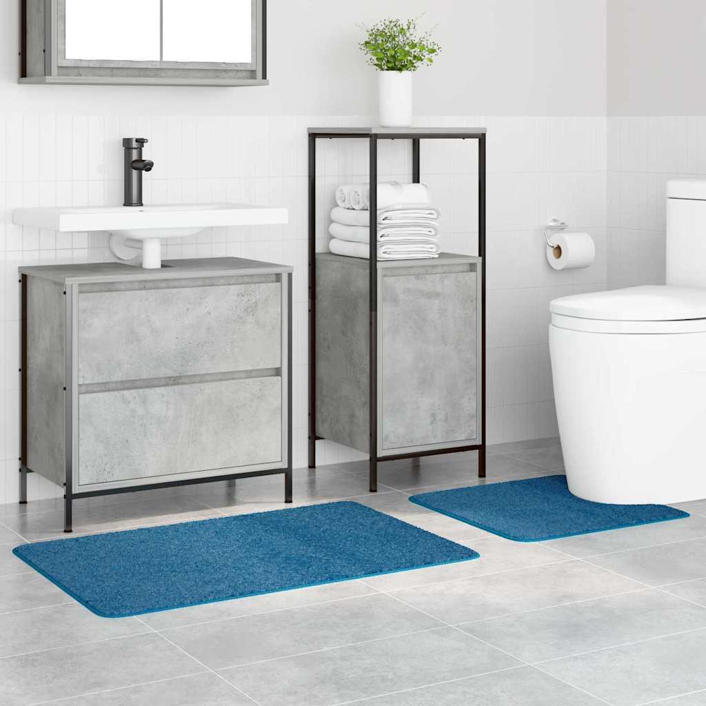 Anti-Rutsch Badematten-Set 2 pcs Blau PP