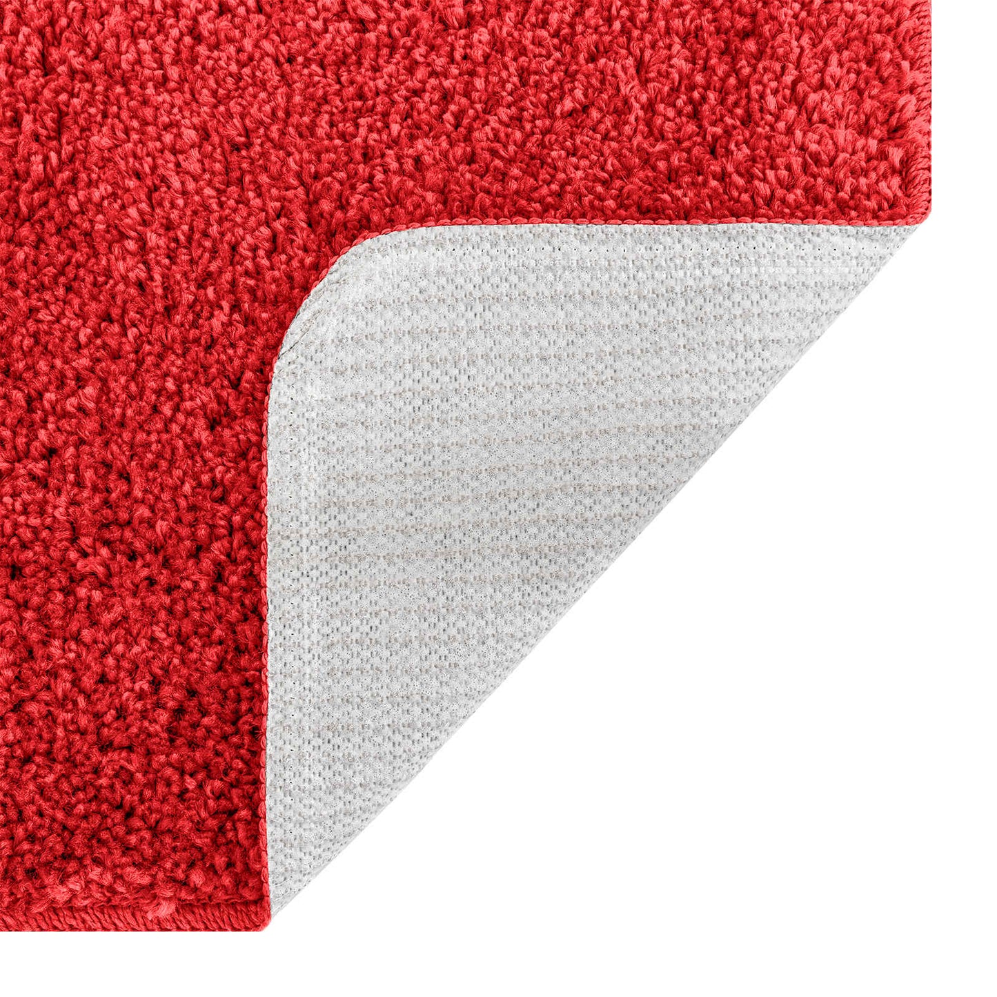 Anti-Rutsch Badematten-Set 3 pcs Rot PP