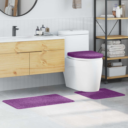 Anti-Rutsch Badematten-Set 3 pcs Lila PP
