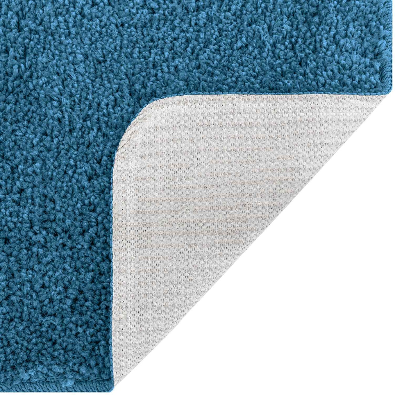 Anti-Rutsch Badematten-Set 3 pcs Blau PP