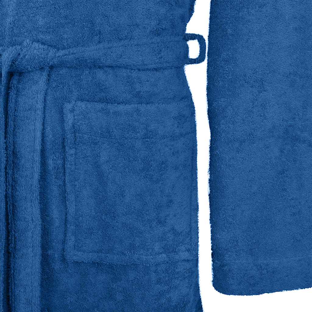Bathrobe KINN Blue M Cotton
