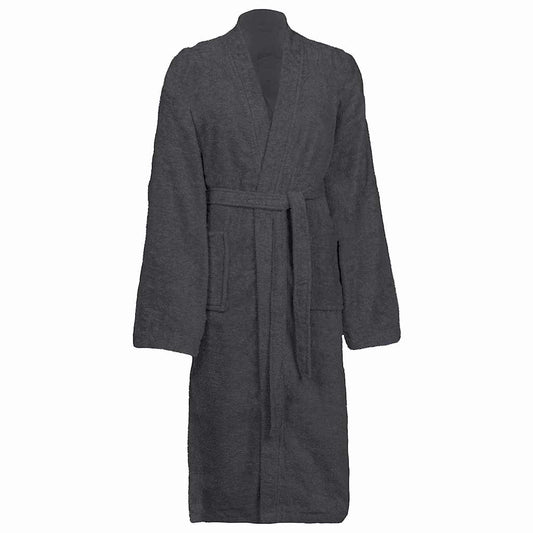 Bademantel KINN Anthrazit XL Baumwolle