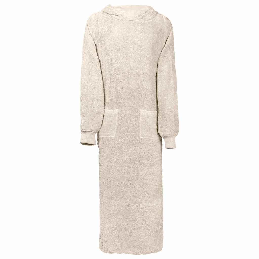 Decken-Hoodie KINN Creme XXL Baumwolle