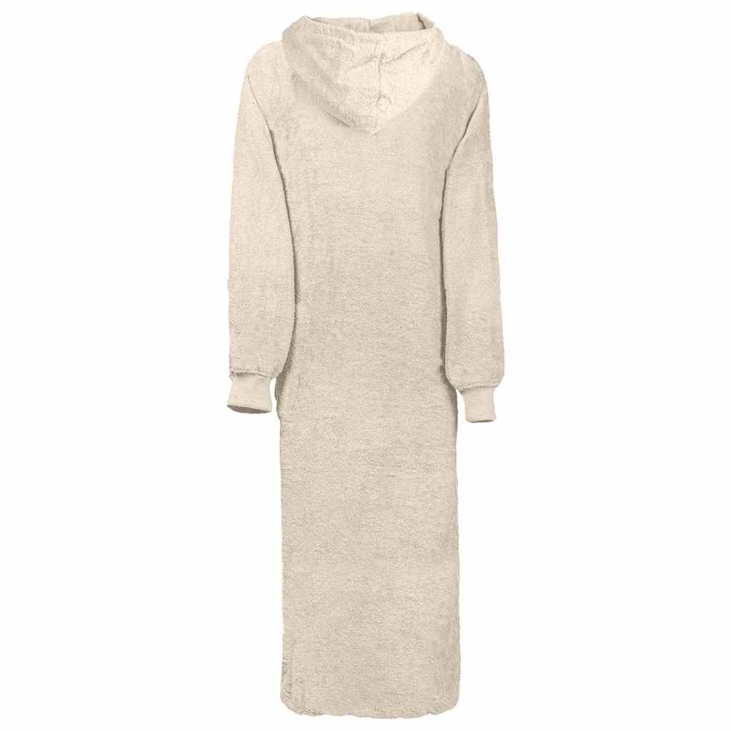 Decken-Hoodie KINN Creme XXL Baumwolle