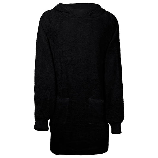 Decken-Hoodie KINN Schwarz L Baumwolle