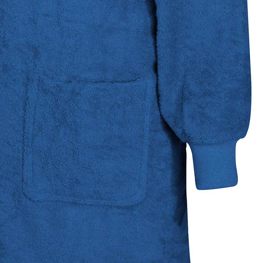 Decken-Hoodie KINN Marineblau L Baumwolle