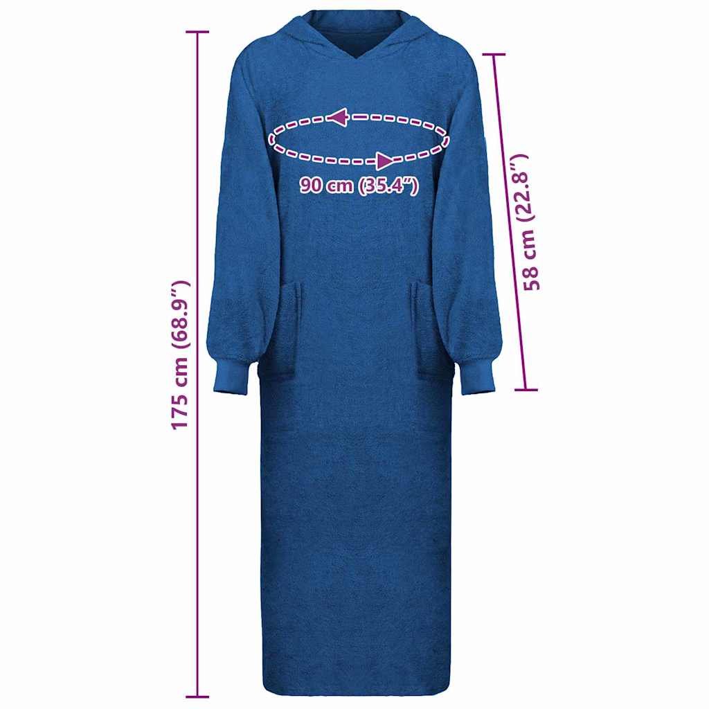 Decken-Hoodie KINN Marineblau XXL Baumwolle
