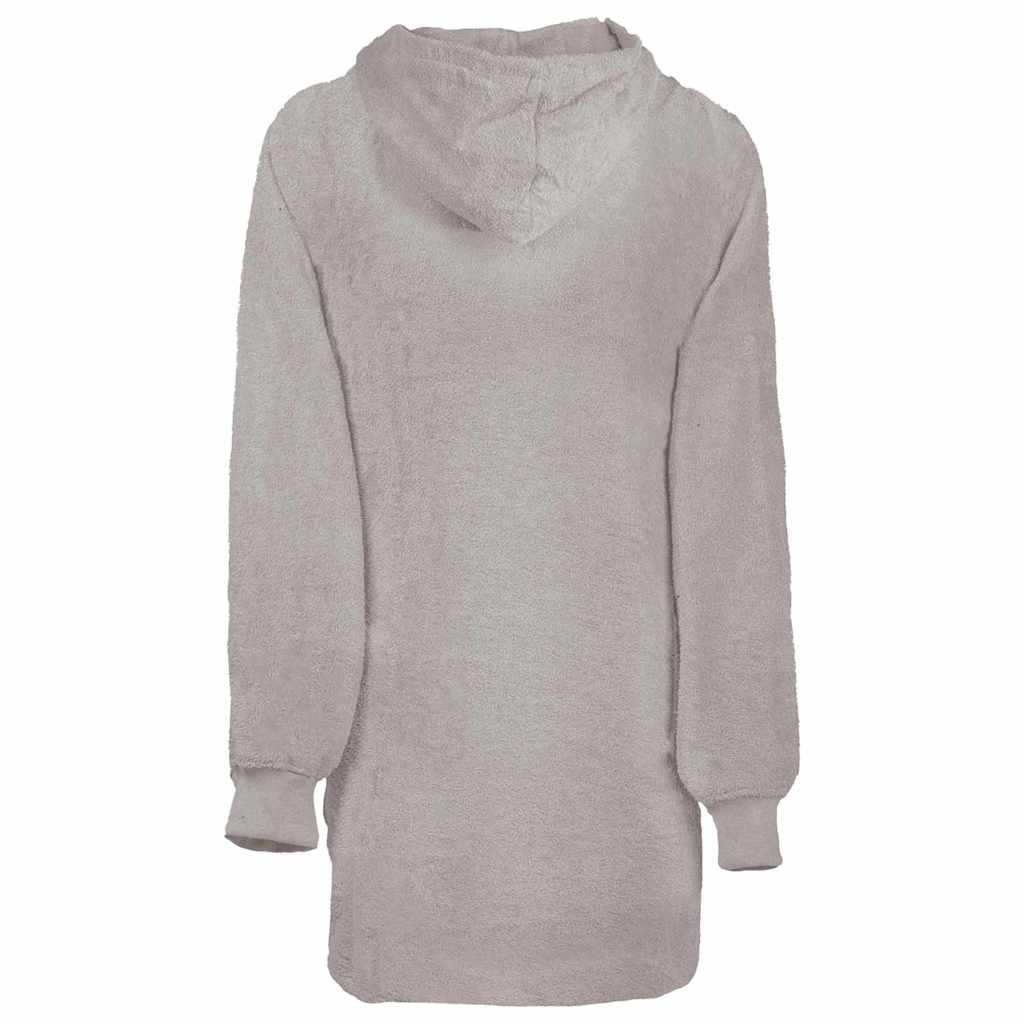 Decken-Hoodie KINN Grau L Baumwolle