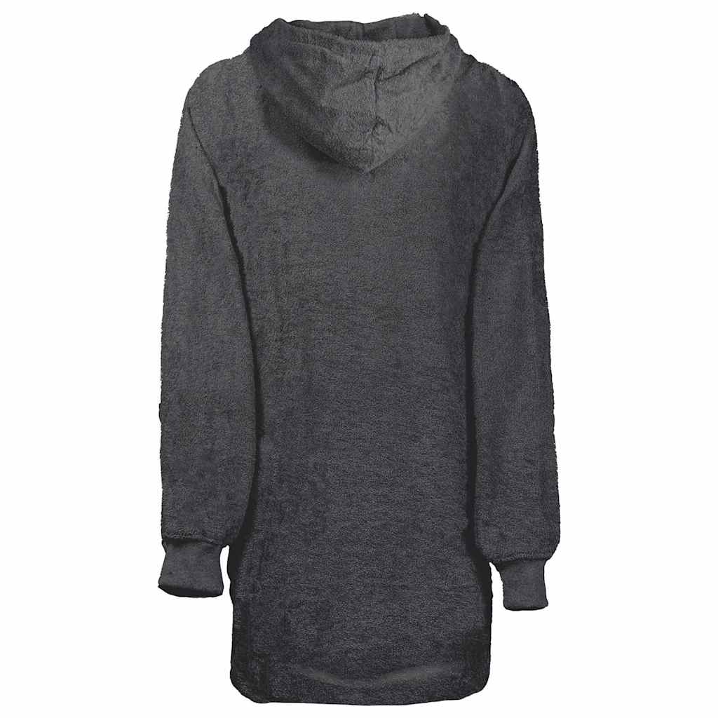 Decken-Hoodie KINN Anthrazit L Baumwolle
