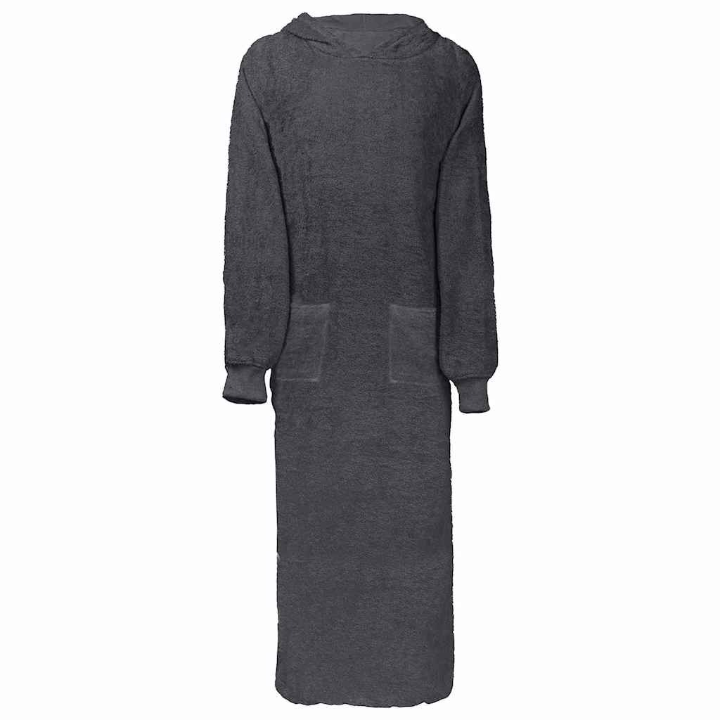 Sweat à capuche couverture KINN anthracite XXL coton