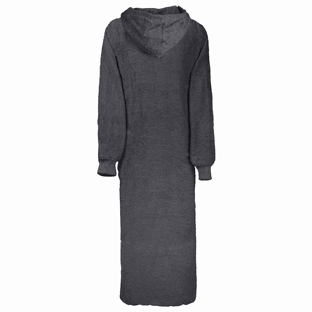 Sweat à capuche couverture KINN anthracite XXL coton