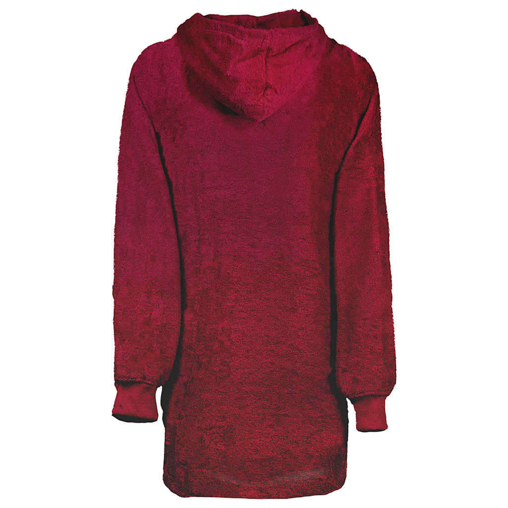 Decken-Hoodie KINN Rot L Baumwolle