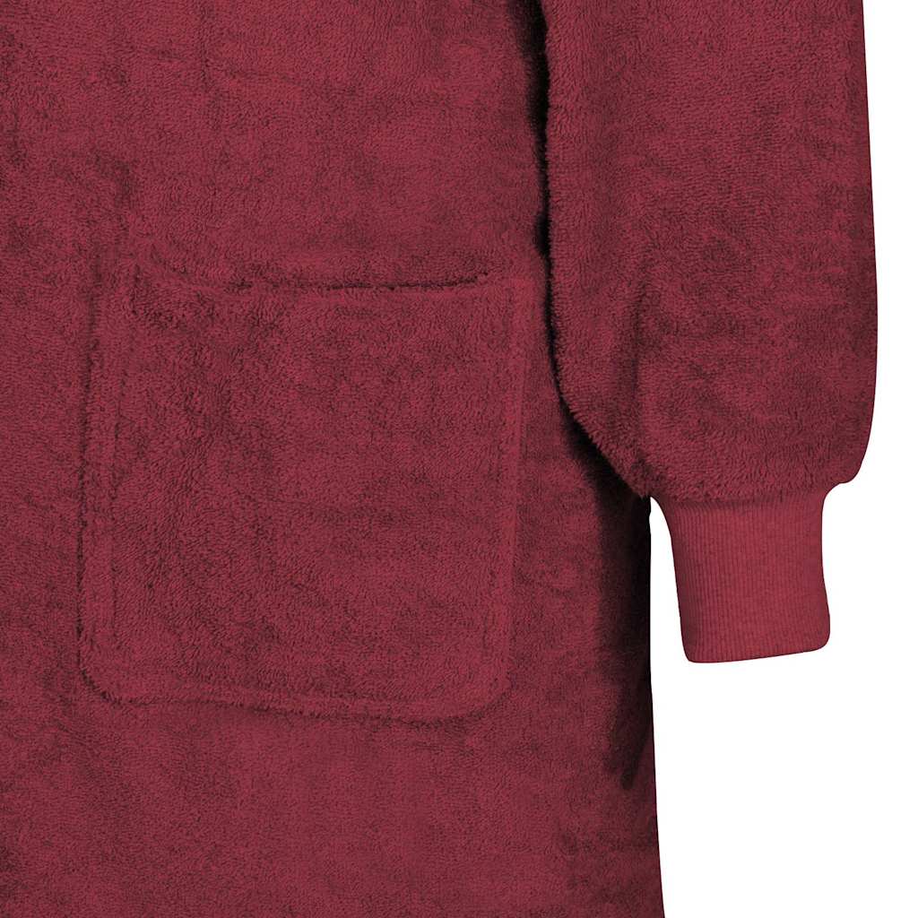 Sweat à capuche couverture KINN Rouge XL Coton