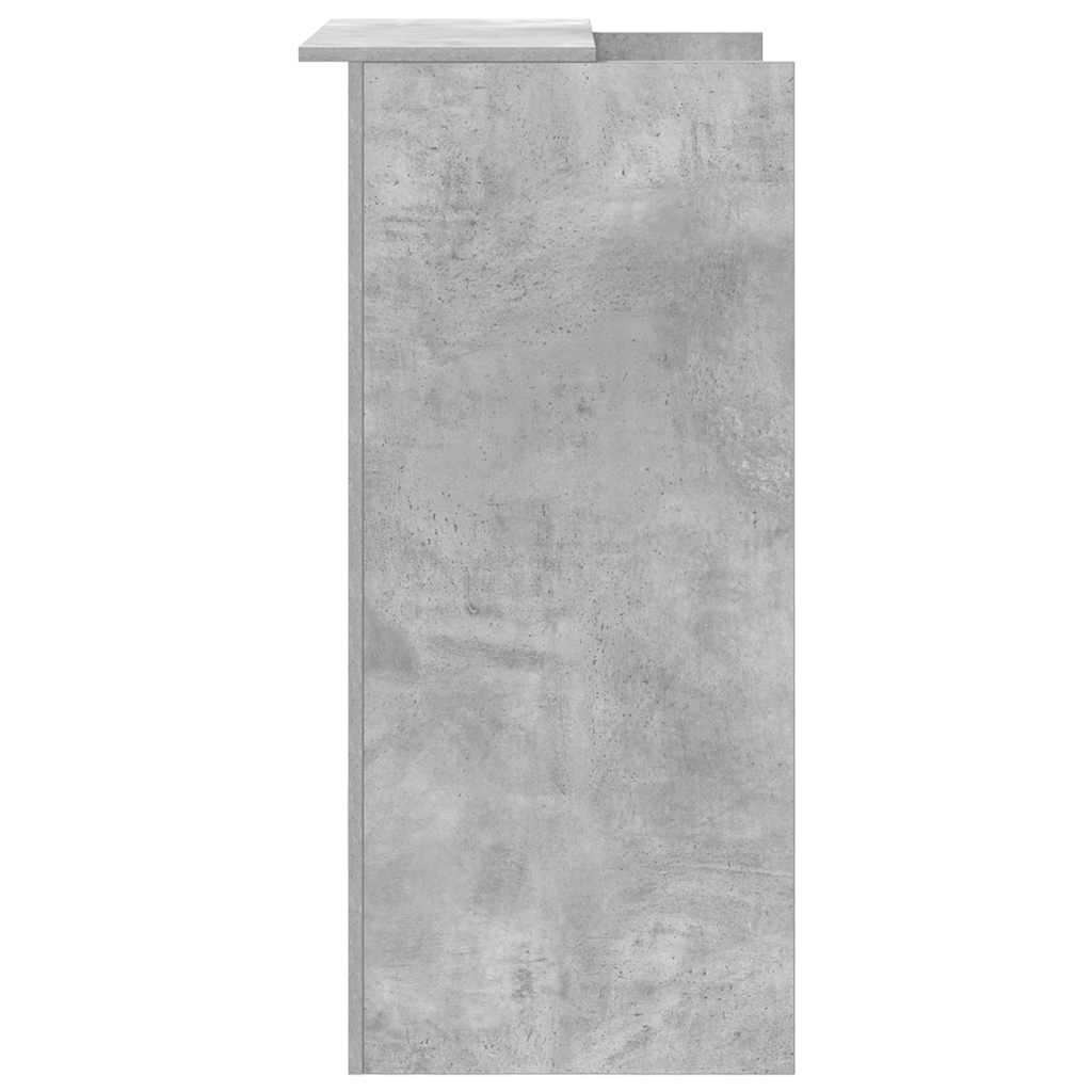 Reception Desk Concrete Gray 55x50x103.5 cm Wood-based Material