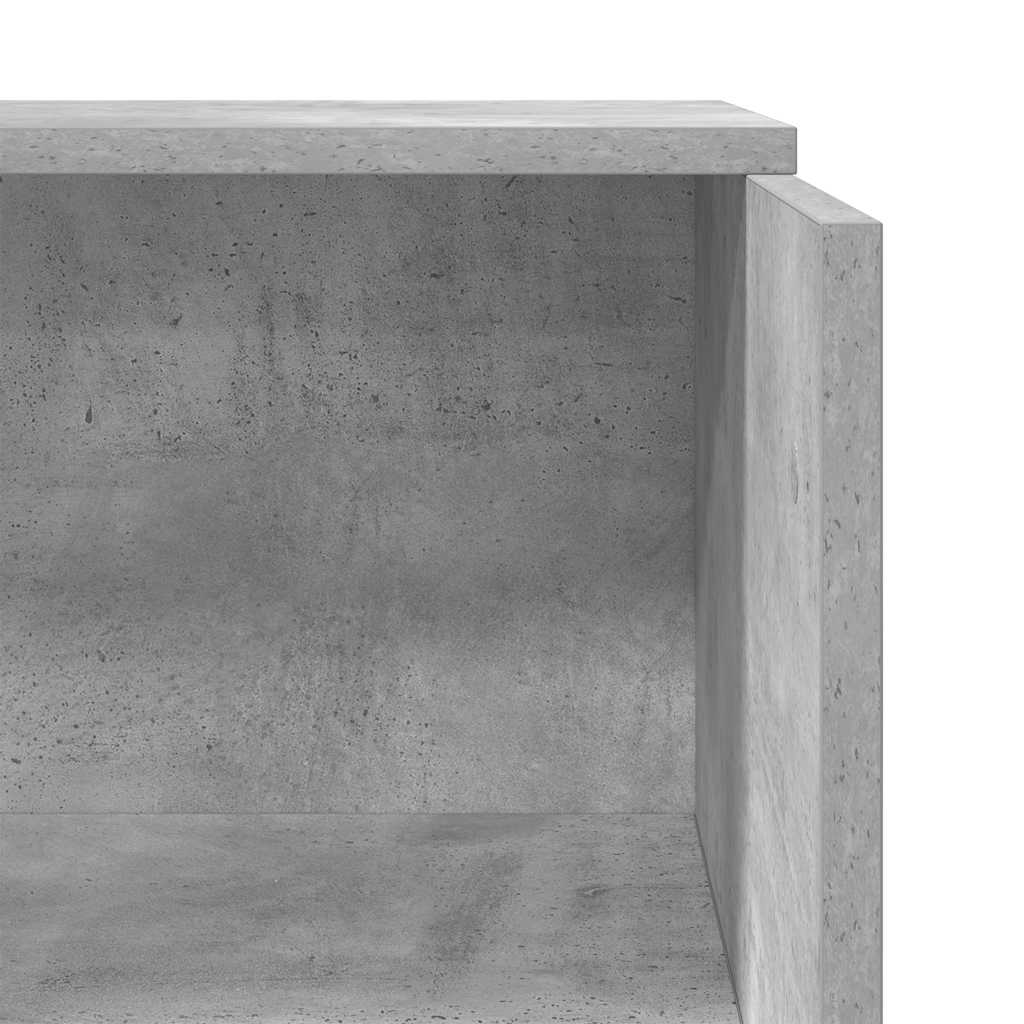Reception Desk Concrete Gray 55x50x103.5 cm Wood-based Material