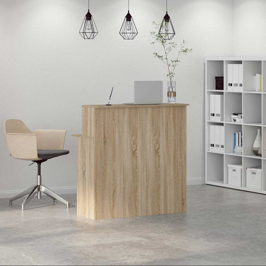 Reception Desk Sonoma Oak 100 x 50 x 103.5 cm Engineered Wood