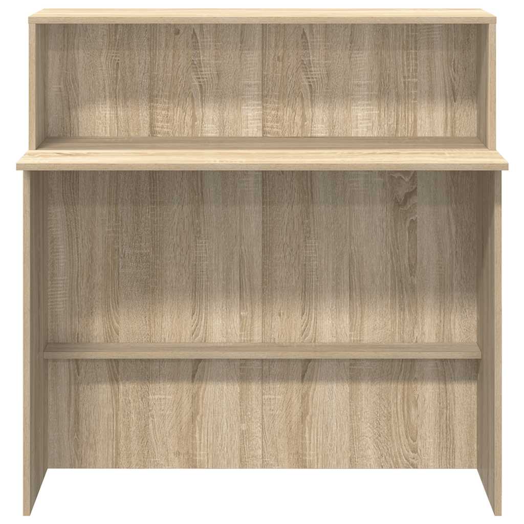 Reception Desk Sonoma Oak 100 x 50 x 103.5 cm Engineered Wood