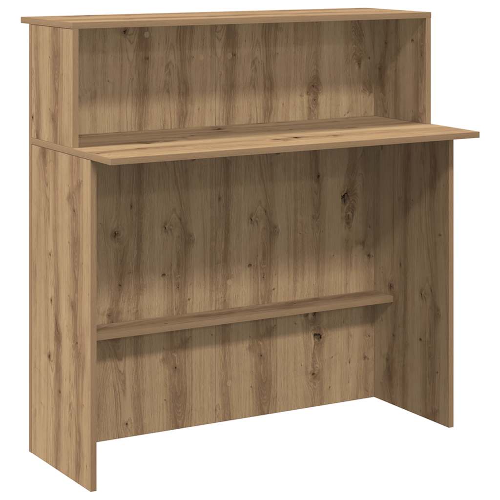 Reception desk Artisan oak 100x50x103.5 cm wood-based material