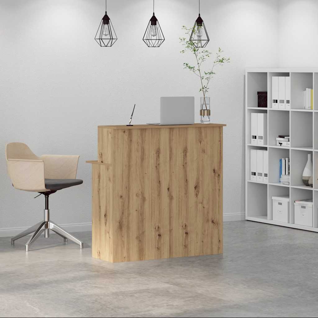 Reception desk Artisan oak 100x50x103.5 cm wood-based material