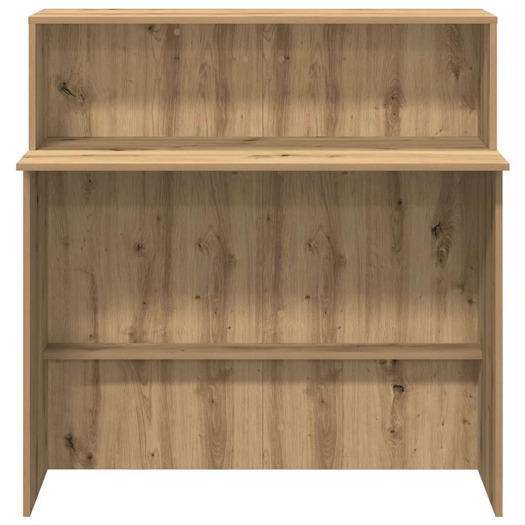 Reception desk Artisan oak 100x50x103.5 cm wood-based material