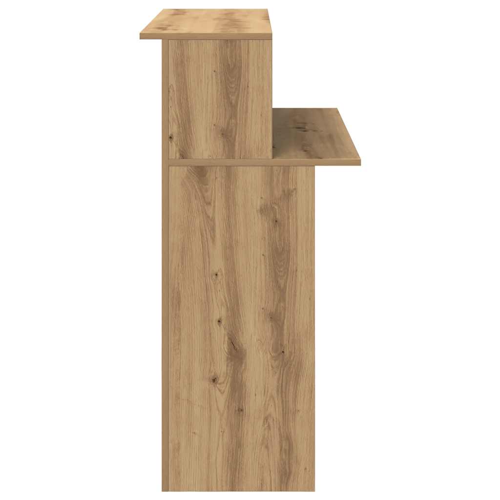 Reception desk Artisan oak 100x50x103.5 cm wood-based material