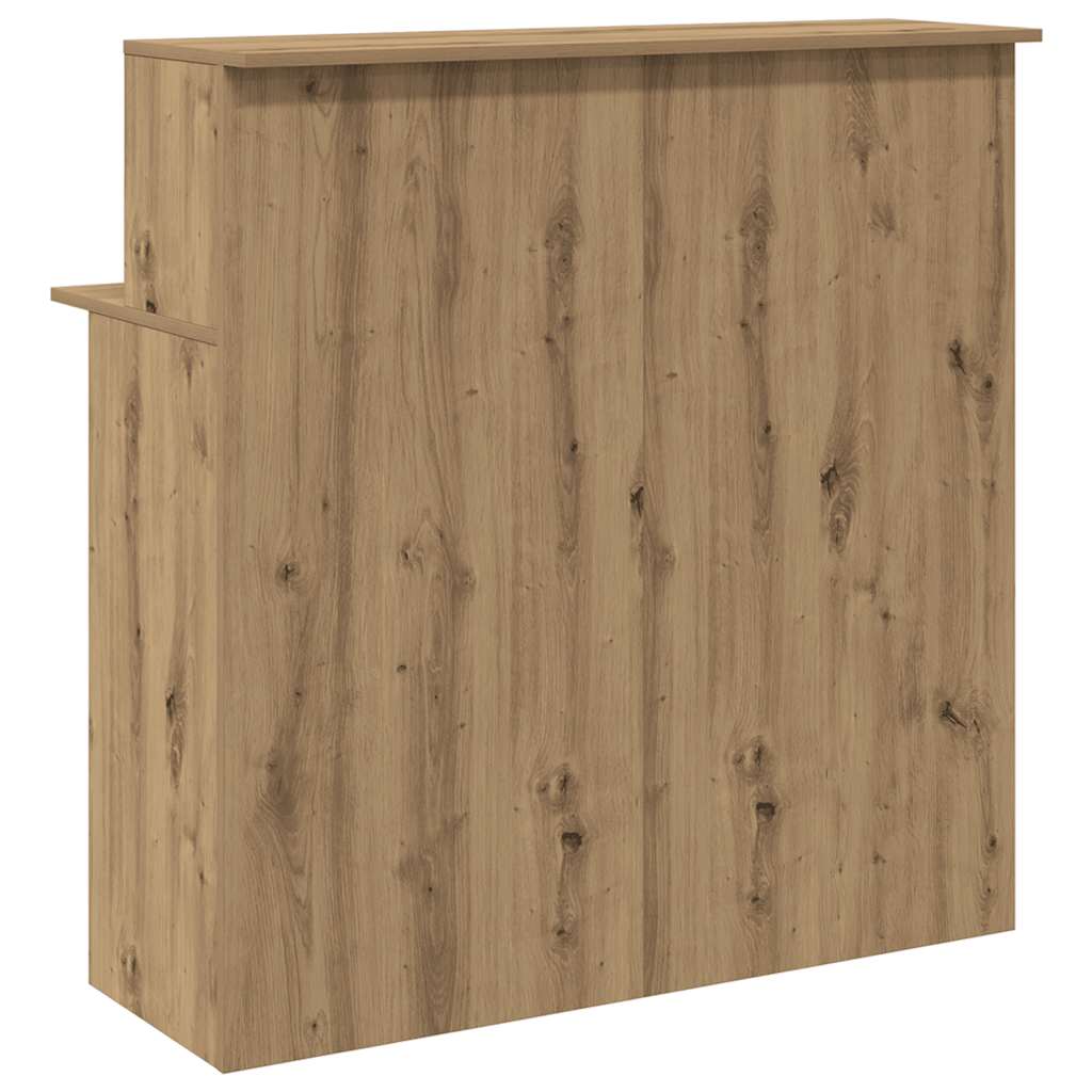 Reception desk Artisan oak 100x50x103.5 cm wood-based material