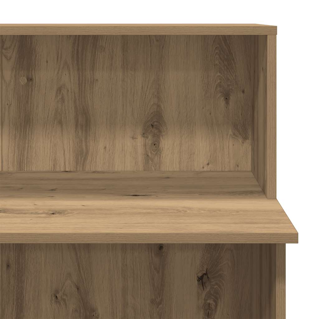 Reception desk Artisan oak 100x50x103.5 cm wood-based material