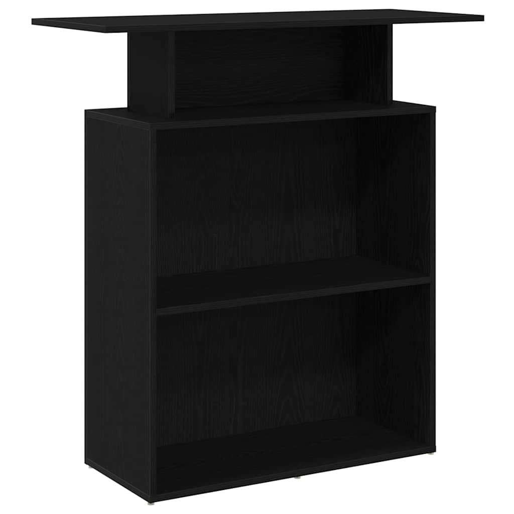 Reception Desk Black 100 x 40 x 104 cm Engineered Wood