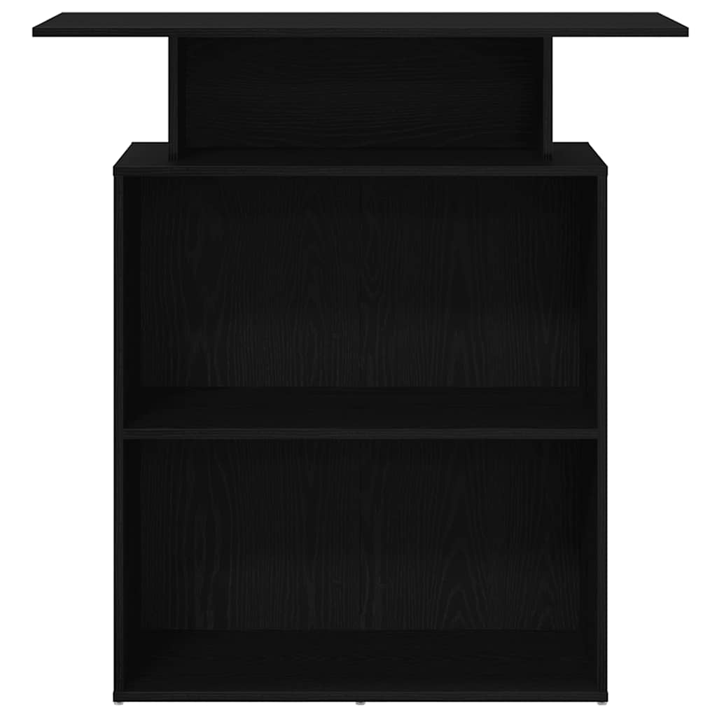 Reception Desk Black 100 x 40 x 104 cm Engineered Wood