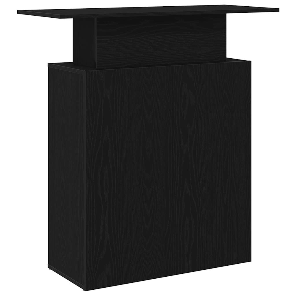 Reception Desk Black 100 x 40 x 104 cm Engineered Wood