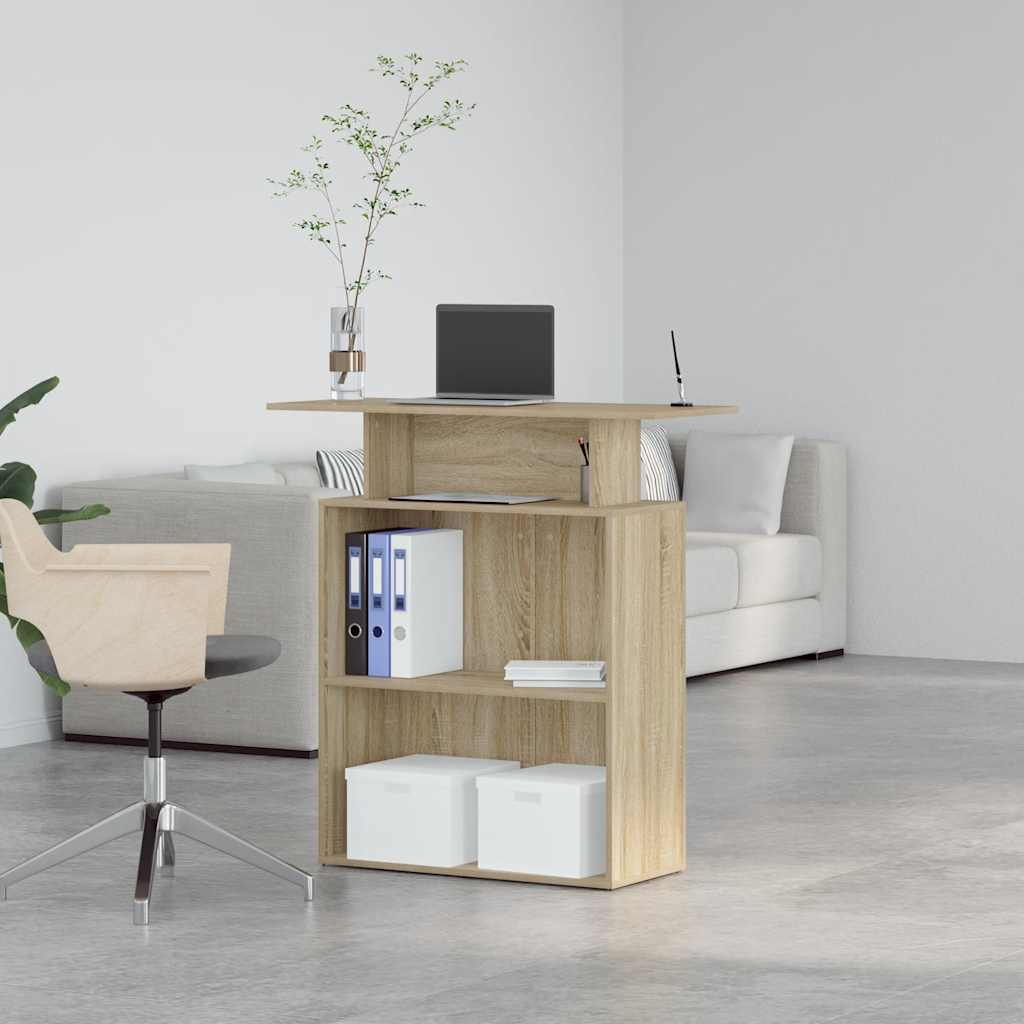 Empfangstresen Sonoma-Eiche 100 x 40 x 104 cm Holzwerkstoff